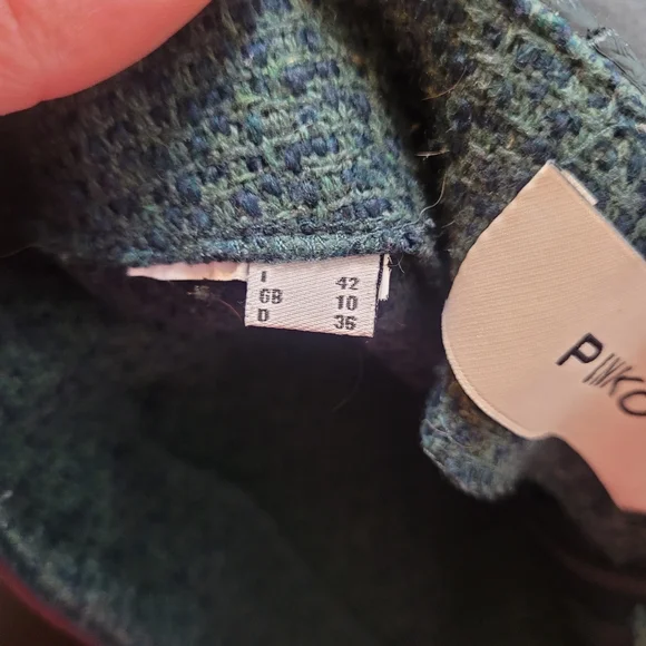 Pinko Skirt Womens size 6 Green Mini - Picture 8 of 10